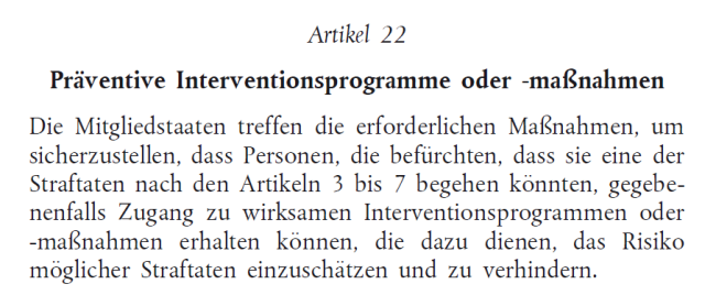 EU-Richtlinie 2011/92/EU (Artikel 22)